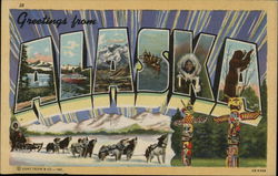 Greetings from Alaska Postcard