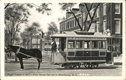 Rapid Transit in 1877 Manchester, NH Postcard Postcard Postcard