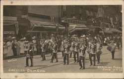 Chanler Drum Corps, Ossining Parade, June 17, 1908 Postcard