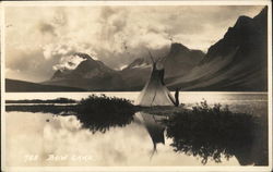 Tepee on Bow Lake Banff, AB Canada Alberta Postcard Postcard Postcard