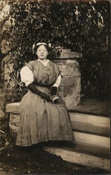 Snapshot of Nellie Brandon 1910 Postcard