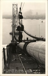 Oakland Bay Bridge Under Construction San Francisco, CA Postcard Postcard Postcard