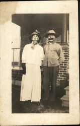 Asian Couple (In Costume?) Postcard Postcard Postcard