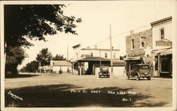 Main Street West Oak Lake, MB Canada Manitoba Postcard Postcard Postcard