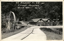 Clark's Place and Water Wheel - Cowee Mountain Sylva, NC Postcard Postcard Postcard