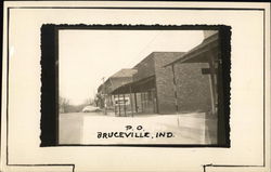 Bruceville, Ind., Post Office Indiana Postcard Postcard Postcard