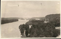 Scenic View of the Rock River, 1918 Oregon, IL Postcard Postcard Postcard