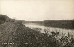 View of Rock River Byron, IL Postcard Postcard Postcard