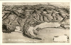 Aerial View of San Diego and San Diego Bay Postcard