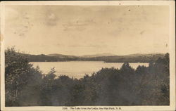 The Lake From the Lodge, Soo-Nipi Park New London, NH Postcard Postcard Postcard