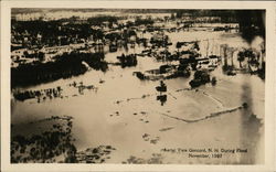 Aerial View of Flood - November, 1927 Concord, NH Postcard Postcard Postcard