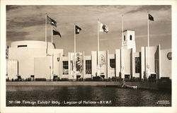 Foreign Exhibit Building and Lagoon of Nations Postcard