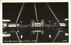 Lagoon of Nations - Night Scene Postcard