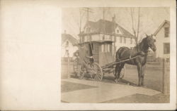 Horse-Drawn Mail Wagon, Mailman Postal Postcard Postcard Postcard