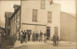 Men Outside Favorite Carriage & Smithshop (Blacksmith) Buildings Postcard Postcard Postcard