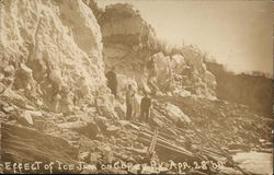 Effect of Ice Jam on Gorge Railway Railroad (Scenic) Postcard Postcard Postcard