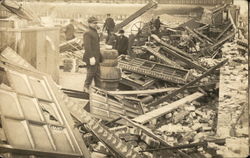 Destroyed Building Postcard