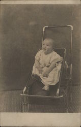 Baby in a Carriage Postcard