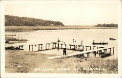 Bathing Beach at Skansen Postcard