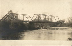 Bridge Across River Postcard