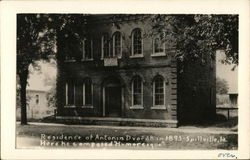 Residence of Antonin Dvorakin 1893, Composer of "Humoresque" Postcard