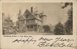 Residence of George C. Call Postcard