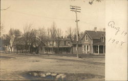 Residential Street 1908 Postcard