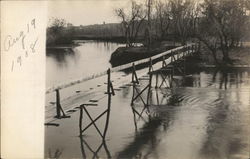 Walking Bridge Over River Postcard