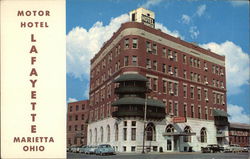 Motor Hotel Lafayette Marietta, OH Postcard Postcard Postcard