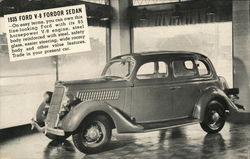 1935 Ford V-8 Fordor Sedan Cars Postcard Postcard Postcard