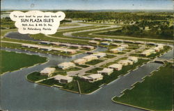 St. Petersburg, Florida Sun Plaza Isle's waterfront development Postcard Postcard Postcard