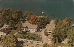 Air View of a Part of Letourneau Christian Camp Canandaigua, NY Postcard Postcard Postcard