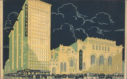 Hotel Taft and Roxy Theatre Postcard