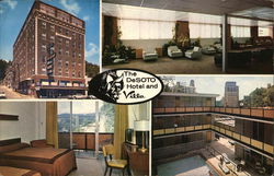 DeSoto Hotel and Villa Hot Springs, AR Postcard Postcard Postcard