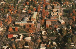 Aerial View of The "Downtown" Campus Potsdam, NY Postcard Postcard Postcard