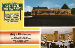 Getz's Restaurant Baltimore, MD Postcard Postcard Postcard