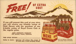 Nehi Products Company Fresno, CA Postcard Postcard Postcard