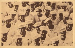 Large group of Sailors looking up at camera smiling Navy Postcard Postcard Postcard