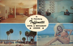 Toffenetti Hotel, Restaurant and Lounge St. Petersburg, FL Postcard Postcard Postcard