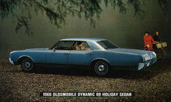 1966 Oldsmobile Dynamic 88 Holiday Sedan Cars Postcard Postcard Postcard