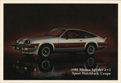 1980 Monza Sypder 2+2 Sport Hatchback Coupe Cars Postcard Postcard Postcard