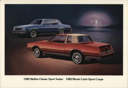 1982 Malibu and Monte Carlo Postcard