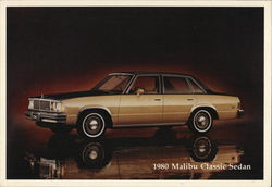 1980 Malibu Classic Sedan Postcard