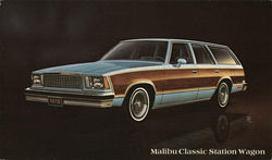 1978 Chevrolet Malibu Classic Station Wagon Cars Postcard Postcard Postcard