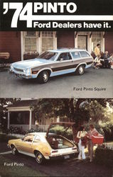 1974 Ford Pinto Cars Postcard Postcard Postcard