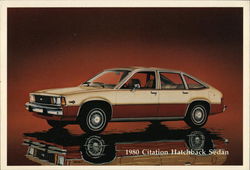 1980 Citation Hatchback Sedan Cars Postcard Postcard Postcard