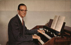 Brad Braley playing the organ - Forward in Faith Los Angeles, CA Postcard Postcard Postcard