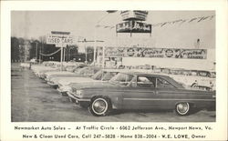 Newmarket Auto Sales Newport News, VA Postcard Postcard Postcard