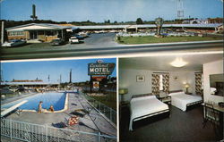 Cardinal Motel and Dining Room Postcard