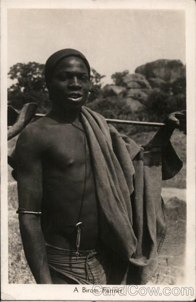 A Birom Farmer Nigeria, Africa Postcard